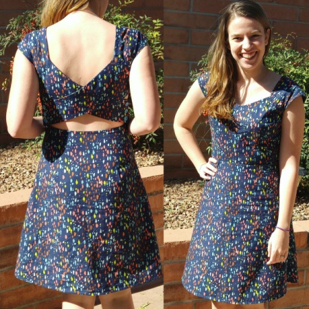 basic stitch | cross-back dress [simplicity 1373]
